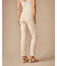 J.McLaughlin Masie Printed Amelia Cloth Flat Front Slim Pants