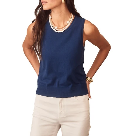 J.McLaughlin Opal Knit Crew Neck Sleeveless Coordinating Tank