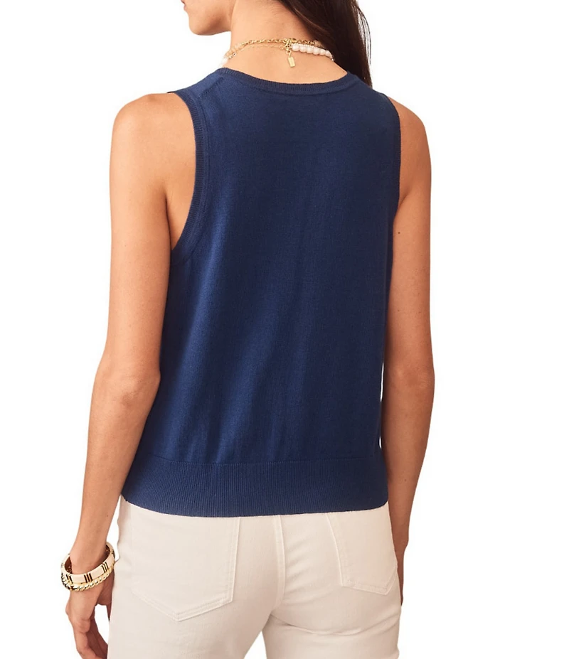 J.McLaughlin Opal Knit Crew Neck Sleeveless Coordinating Tank
