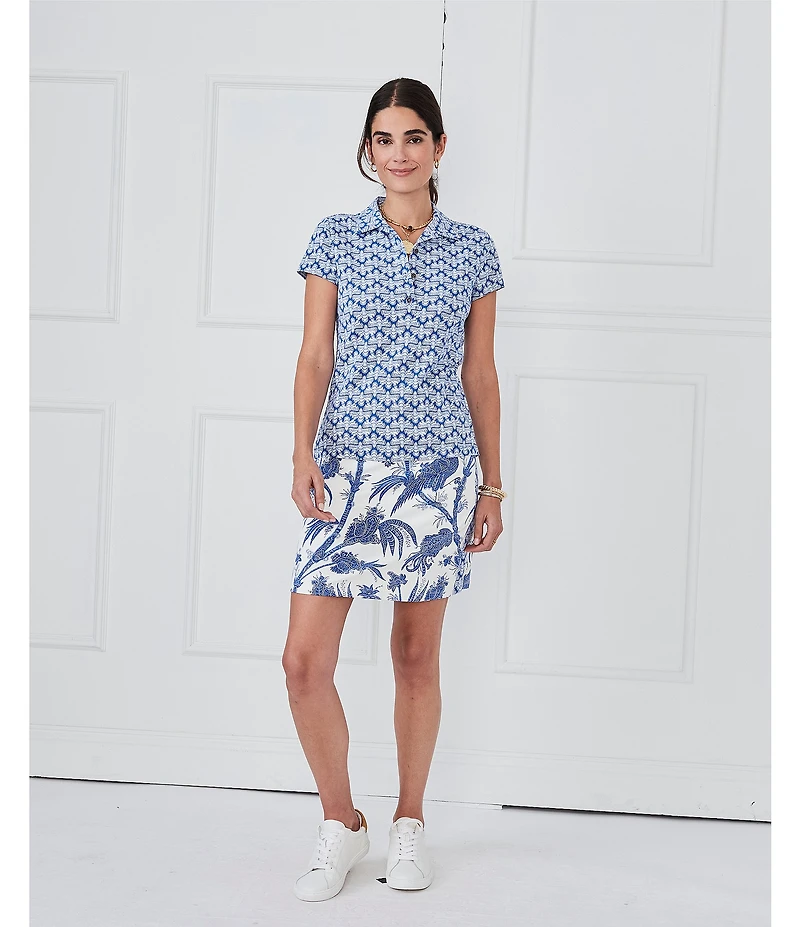 J.McLaughlin Palm Spring Printed Catalina Cloth Mini Skort