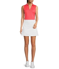 J.McLaughlin Palm Spring Solid White Knit Pocketed Skort