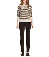 J.McLaughlin Poet Stripe Crew Neck Long Sleeve Sweater