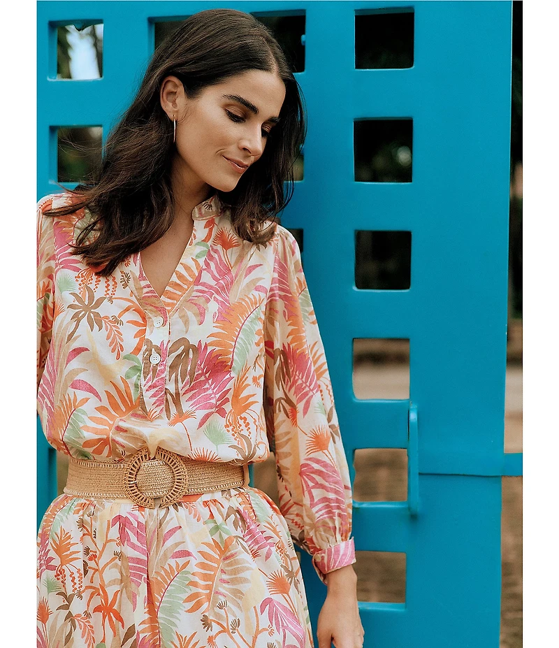 J.McLaughlin Popie Rattan Wide Strap Belt