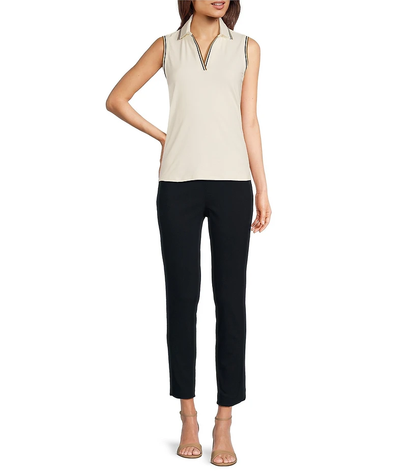 J.McLaughlin Romily Cloth Knit Elastic Waistband Golf Pant