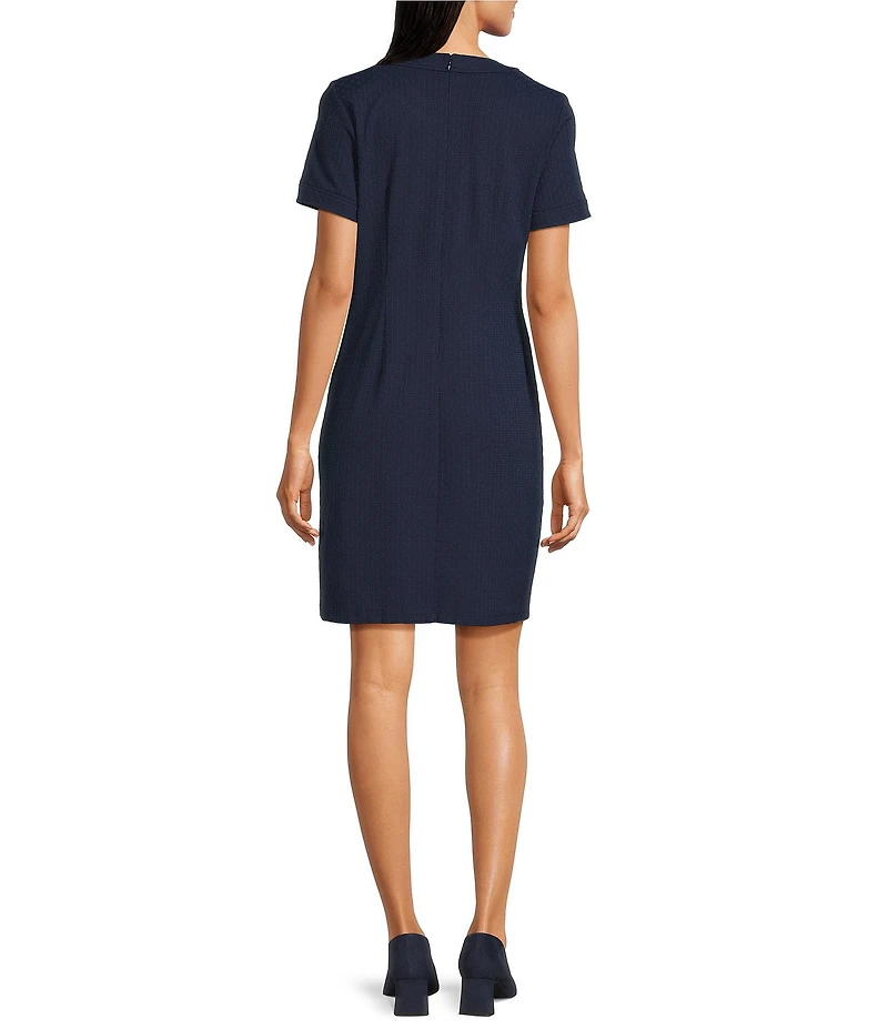 J.McLaughlin Talese Round Neck Cap Sleeve A-Line Dress