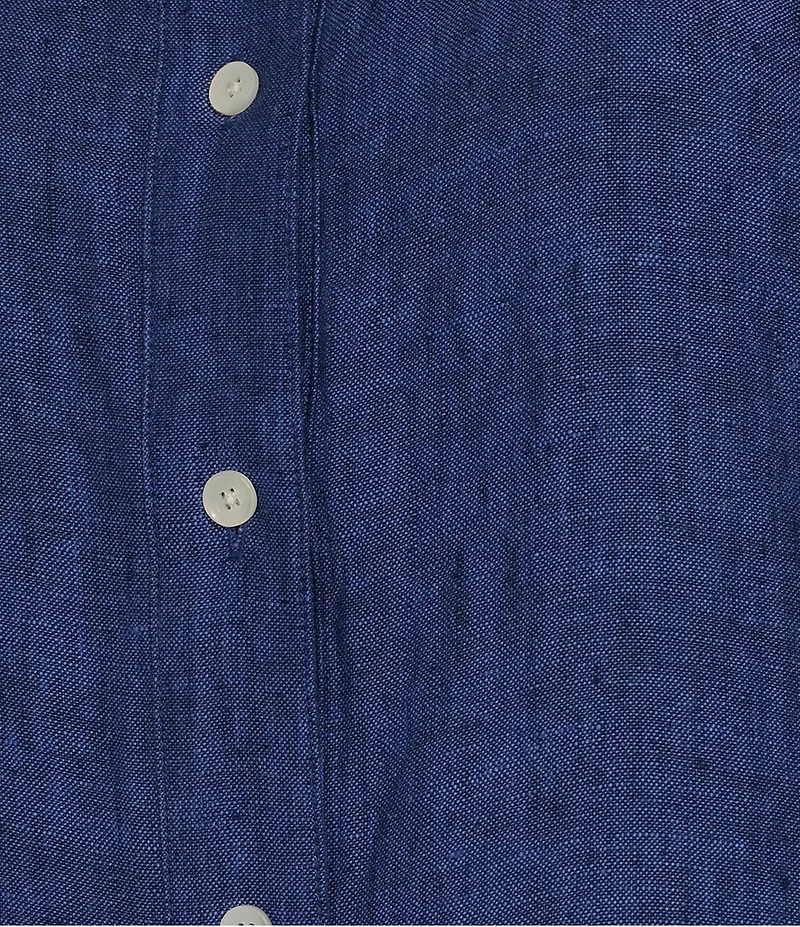 J.McLaughlin Wellesley Solid Denim Point Collar Dress
