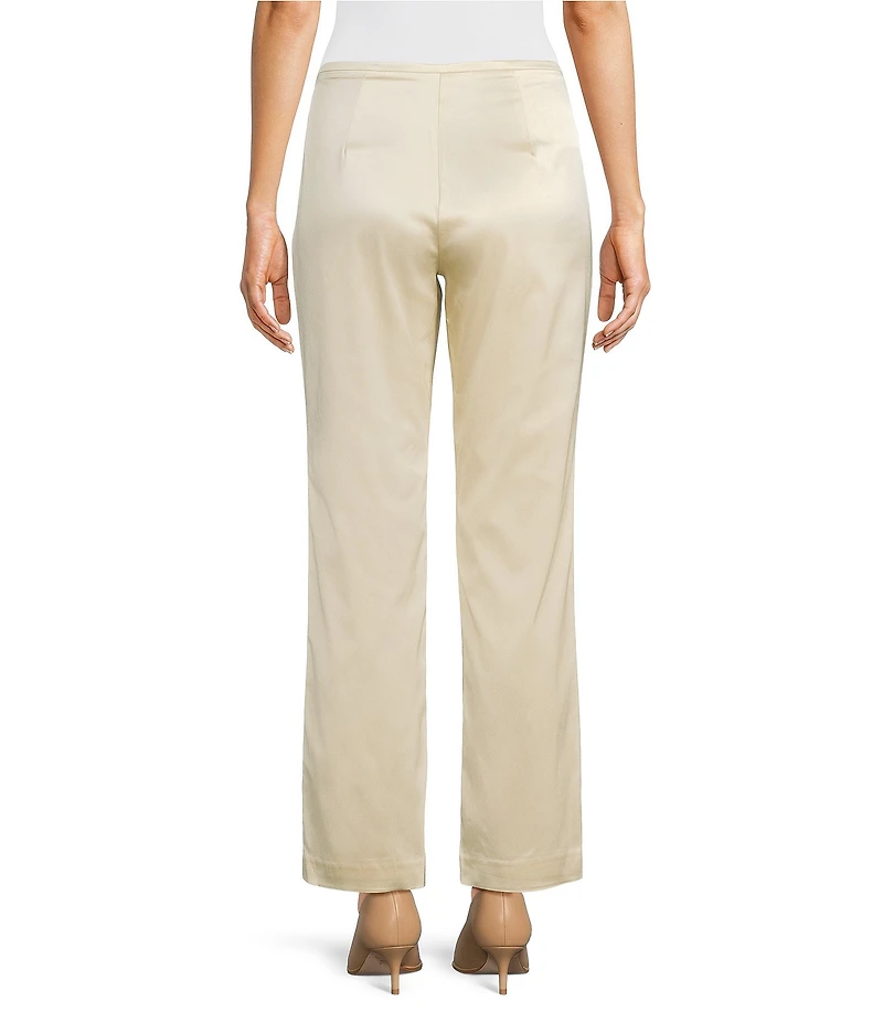 J.McLaughlin Woven Satin Mid Rise Tapered Pants