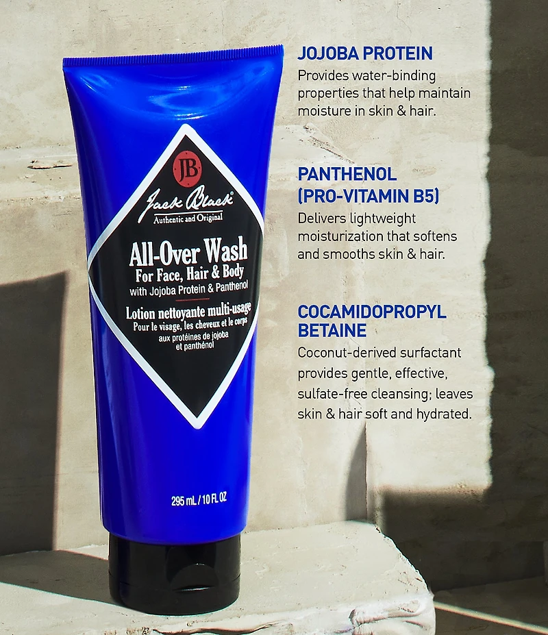 Jack Black All-Over Wash for Face, Hair & Body