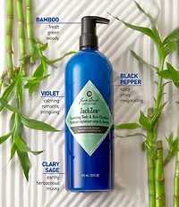 Jack Black #double;JackZen™ Renewing Body & Hair Cleanser with Bamboo & Violet, 33 oz.