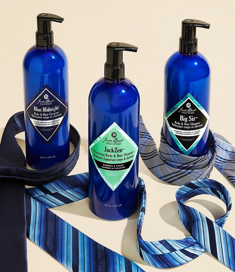 Jack Black #double;JackZen™ Renewing Body & Hair Cleanser with Bamboo & Violet, 33 oz.