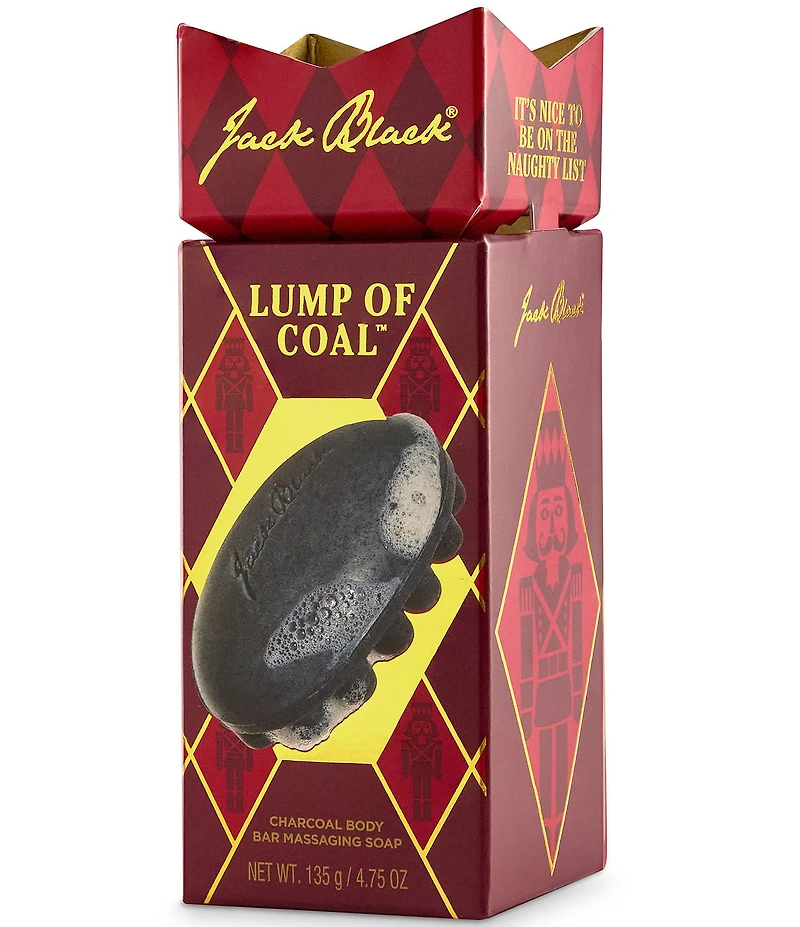Jack Black Lump Of Coal Charcoal Body Bar Massaging Soap