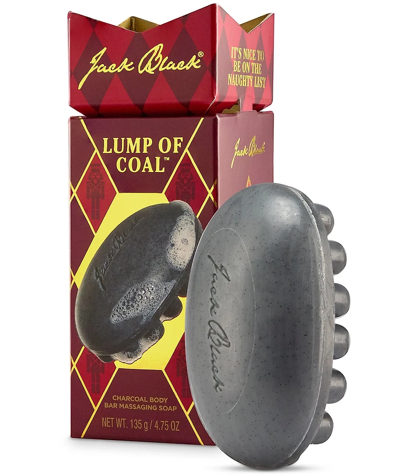 Jack Black Lump Of Coal Charcoal Body Bar Massaging Soap