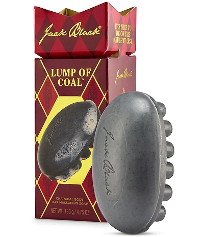 Jack Black Lump Of Coal Charcoal Body Bar Massaging Soap
