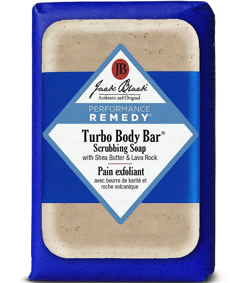 Jack Black Turbo Body Bar® Scrubbing Soap with Blue Lotus & Lava Rock