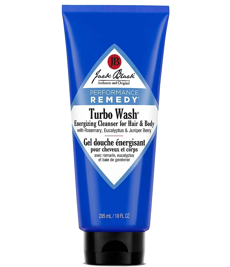 Jack Black Turbo Wash Energizing Cleanser for Hair & Body with Rosemary, Eucalyptus & Juniper Berry