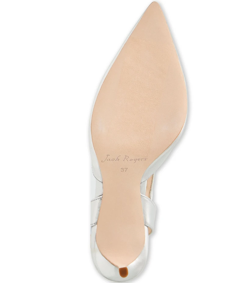 Jack Rogers Ansley Nappa Leather Asymmetrical Pumps