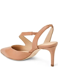 Jack Rogers Ansley Nappa Leather Asymmetrical Pumps