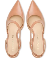 Jack Rogers Ansley Nappa Leather Asymmetrical Pumps