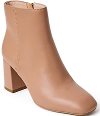 Jack Rogers Augustine Leather Block Heel Ankle Booties