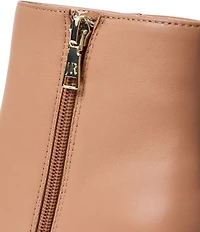 Jack Rogers Augustine Leather Block Heel Ankle Booties