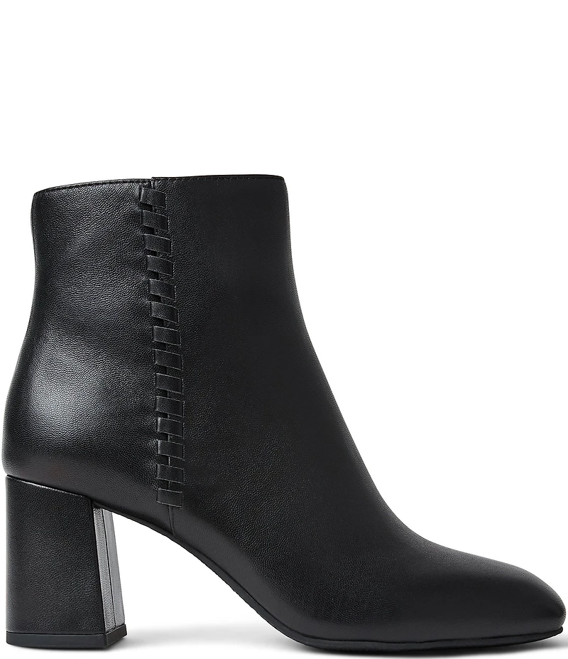 Jack Rogers Augustine Leather Block Heel Ankle Booties