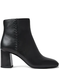 Jack Rogers Augustine Leather Block Heel Ankle Booties