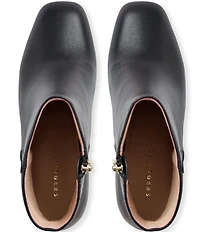 Jack Rogers Augustine Leather Block Heel Ankle Booties