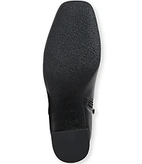 Jack Rogers Augustine Leather Block Heel Ankle Booties