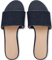 Jack Rogers Bay Denim Wedge Platform Slide Sandals