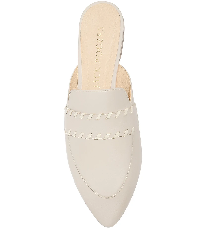Jack Rogers Beacon Leather Stitch Mules