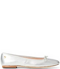Jack Rogers Bettie Leather Bow Ballet Flats