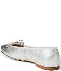Jack Rogers Bettie Leather Bow Ballet Flats