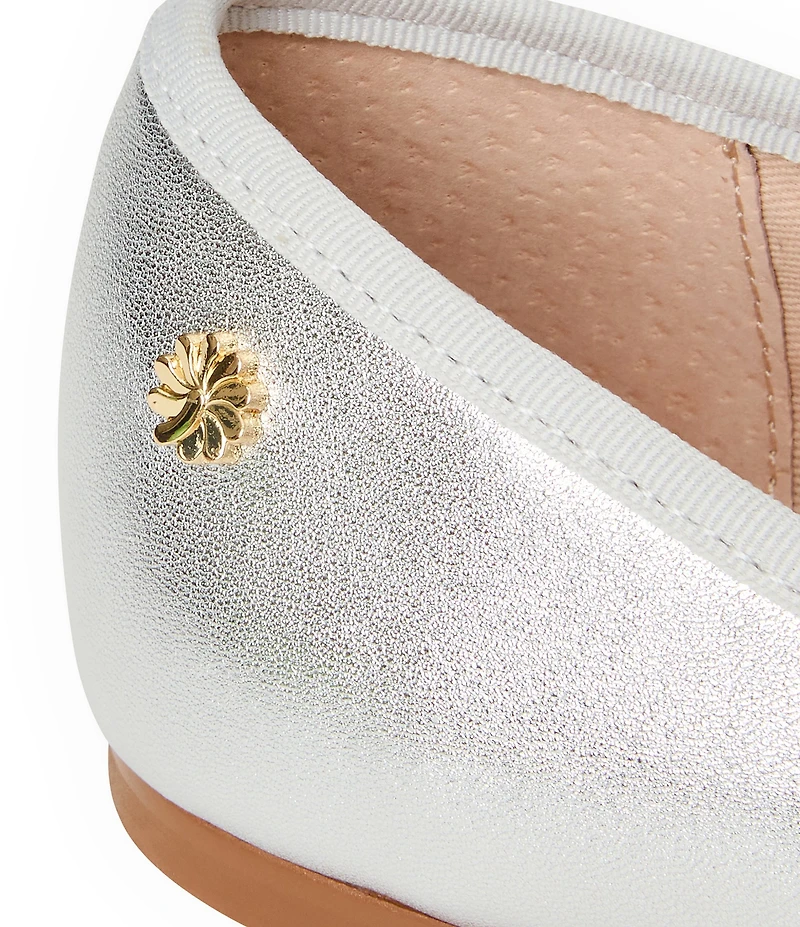 Jack Rogers Bettie Leather Bow Ballet Flats