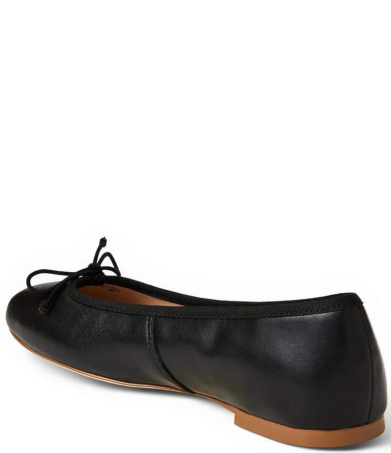 Jack Rogers Bettie Leather Bow Ballet Flats