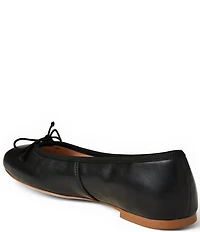 Jack Rogers Bettie Leather Bow Ballet Flats