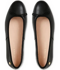 Jack Rogers Bettie Leather Bow Ballet Flats