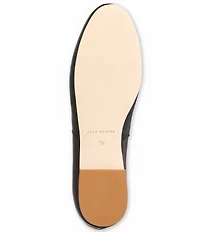 Jack Rogers Bettie Leather Bow Ballet Flats