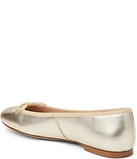 Jack Rogers Bettie Leather Bow Ballet Flats