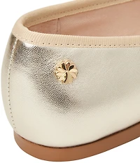 Jack Rogers Bettie Leather Bow Ballet Flats