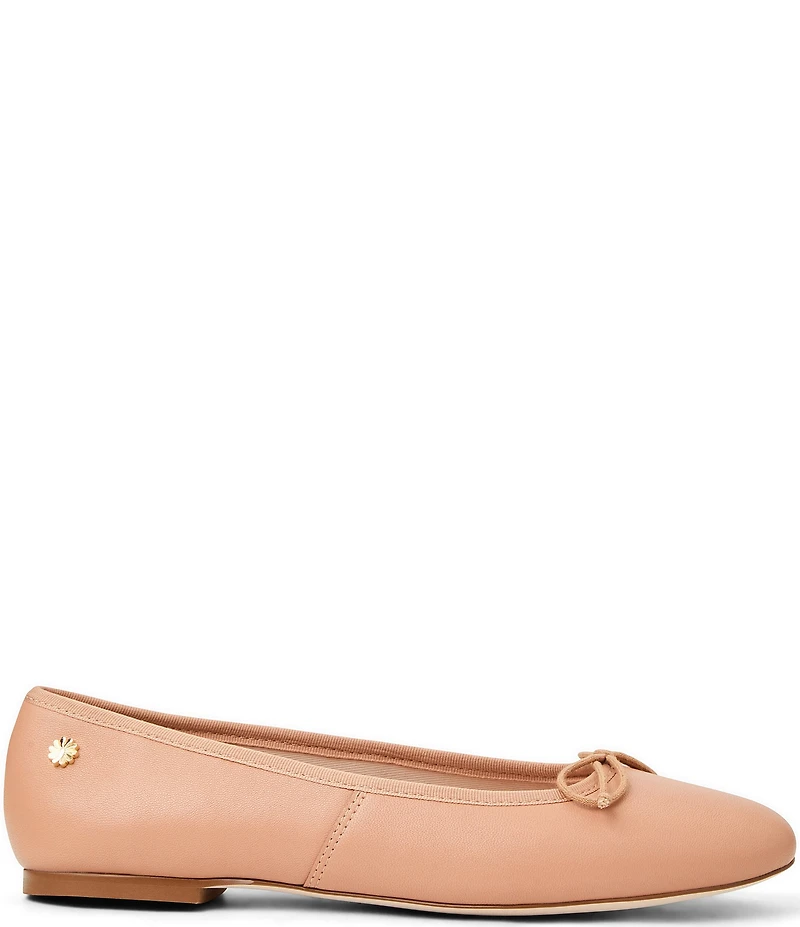 Jack Rogers Bettie Leather Bow Ballet Flats