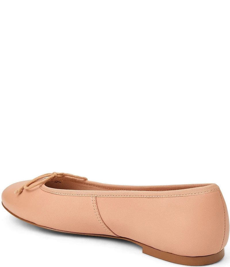 Jack Rogers Bettie Leather Bow Ballet Flats