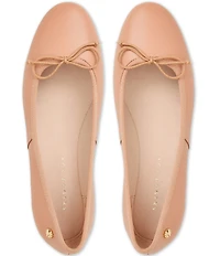 Jack Rogers Bettie Leather Bow Ballet Flats