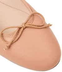 Jack Rogers Bettie Leather Bow Ballet Flats