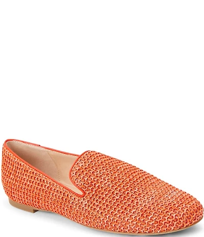 Jack Rogers Bradley Raffia Slip On Loafers