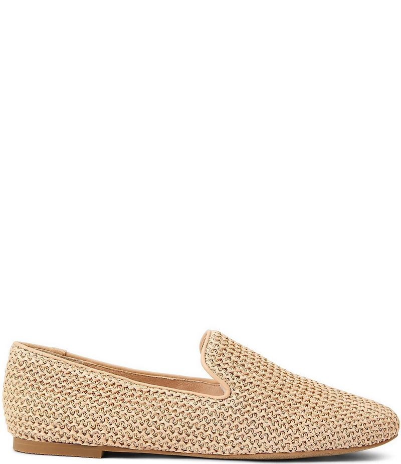 Jack Rogers Bradley Raffia Slip On Loafers