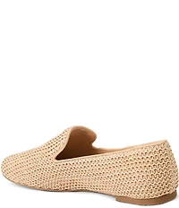 Jack Rogers Bradley Raffia Slip On Loafers