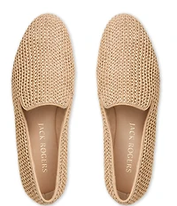 Jack Rogers Bradley Raffia Slip On Loafers