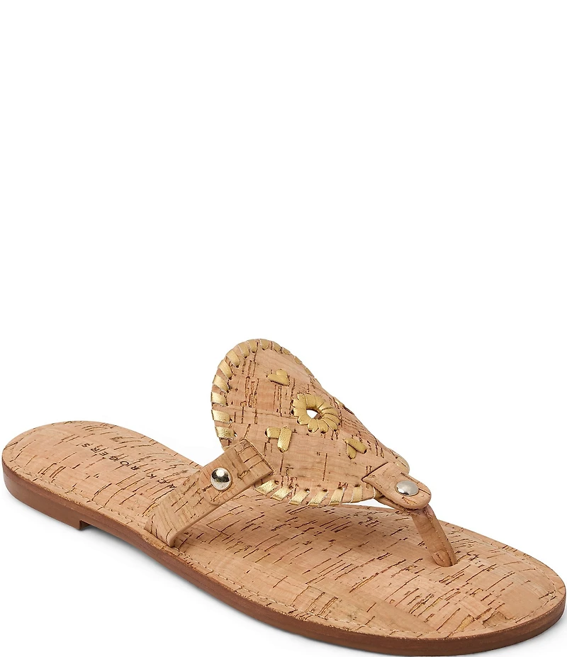 Jack Rogers Collins Cork Slip On Thong Sandals
