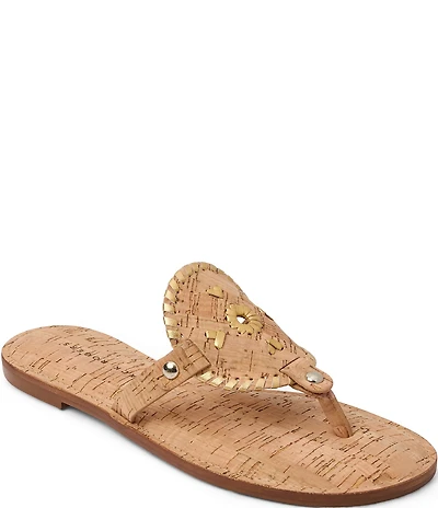 Jack Rogers Collins Cork Slip On Thong Sandals