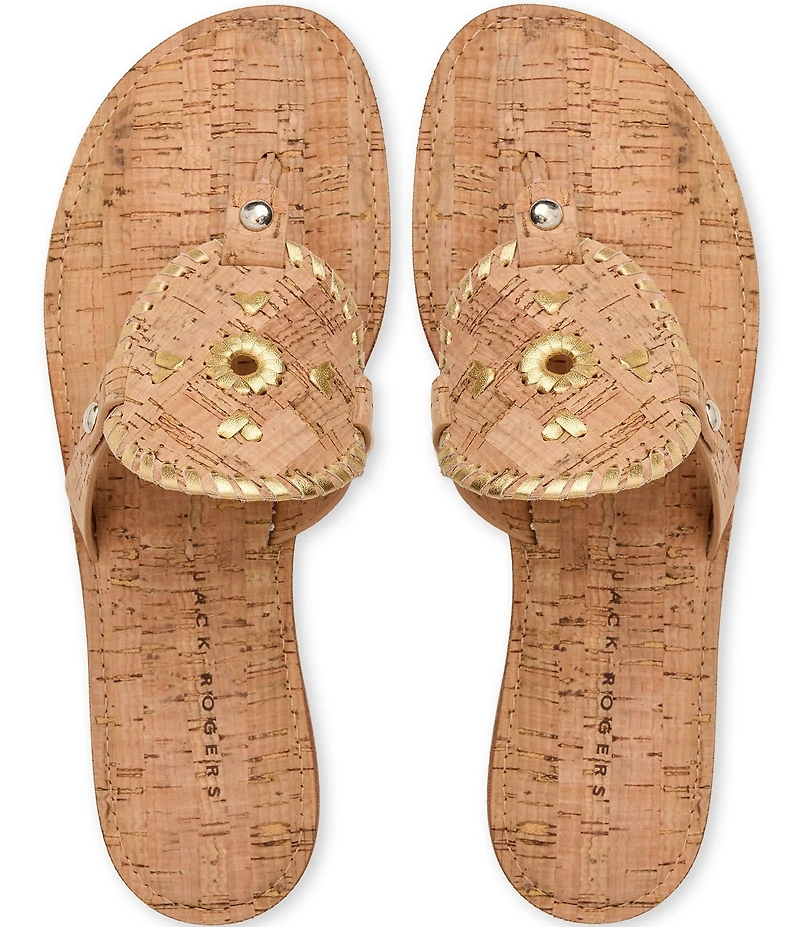 Jack Rogers Collins Cork Slip On Thong Sandals
